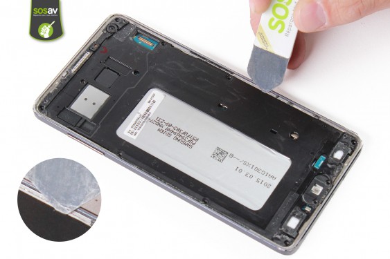 Guide photos remplacement nappe connecteur de charge Samsung Galaxy A7 (Etape 20 - image 2)