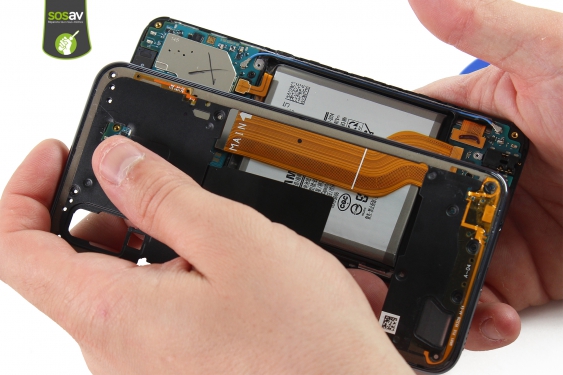 Guide photos remplacement châssis / haut-parleur externe Galaxy A40 (Etape 16 - image 4)