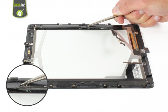 Guide photos remplacement nappe de liaison de l'écran lcd iPad 1 3G (Etape 10 - image 1)