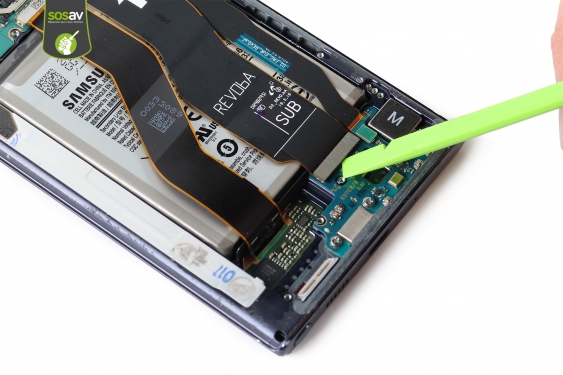 Guide photos remplacement nappe de liaison connecteur de charge principale Galaxy Note 10+ (Etape 13 - image 1)