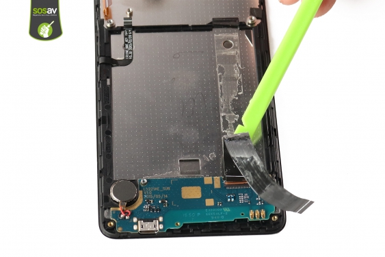 Guide photos remplacement nappe de liaison connecteur de charge Wiko Rainbow Lite 4G  (Etape 22 - image 3)