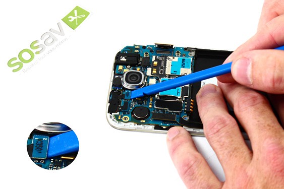Guide photos remplacement lecteur sim + carte micro sd Samsung Galaxy S4 (Etape 13 - image 1)