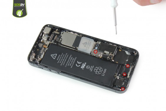 Guide photos remplacement connecteur de charge (lightning) + prise jack iPhone 5 (Etape 16 - image 1)