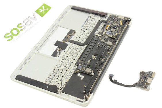 Guide photos remplacement carte d'alimentation (magsafe) MacBook Air 11" Fin 2010 (EMC 2393) (Etape 28 - image 1)