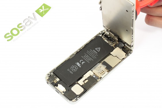 Guide photos remplacement haut parleur interne (hp d'écoute) iPhone 5 (Etape 5 - image 1)