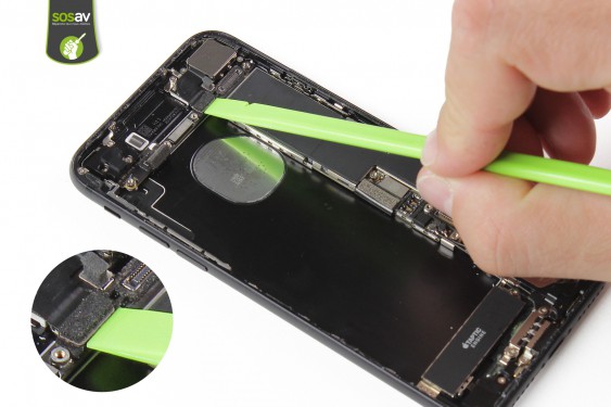 Guide photos remplacement nappe power, vibreur, volume, flash et micro externe iPhone 7 (Etape 23 - image 1)