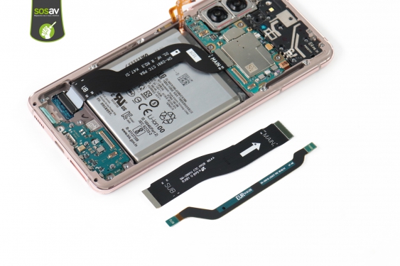 Guide photos remplacement connecteur de charge / lecteur sim Galaxy S21 (Etape 16 - image 1)