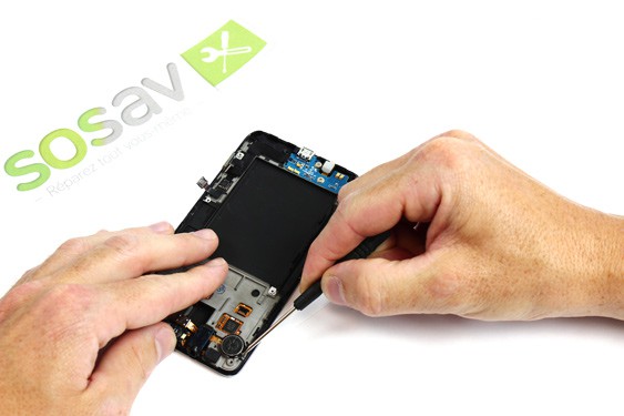 Guide photos remplacement hp interne + vibreur + prise jack Samsung Galaxy S2 (Etape 20 - image 1)