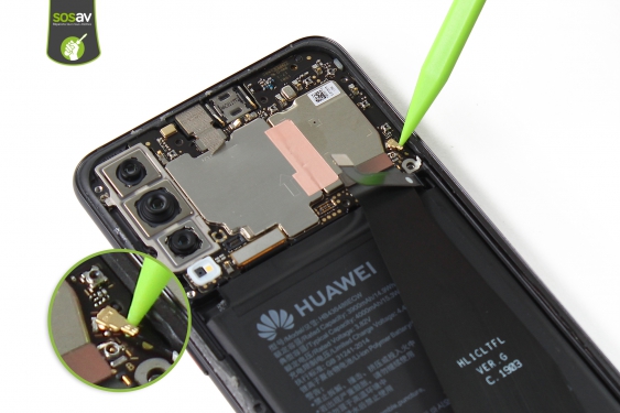 Guide photos remplacement câble d'interconnexion wifi Huawei P20 Pro (Etape 17 - image 1)