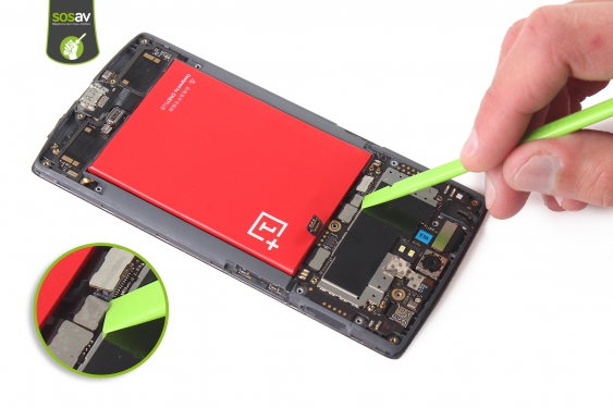 Guide photos remplacement haut-parleur interne OnePlus One (Etape 12 - image 1)