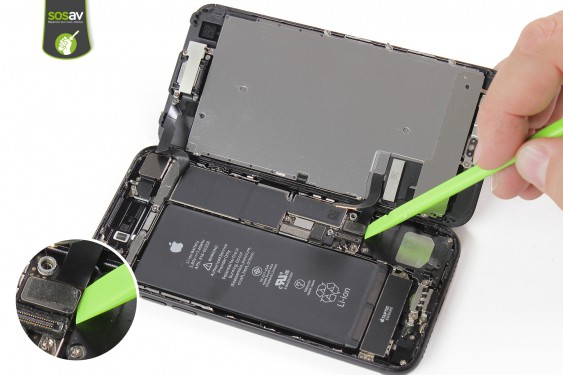 Guide photos remplacement nappe power, vibreur, volume, flash et micro externe iPhone 7 (Etape 11 - image 1)