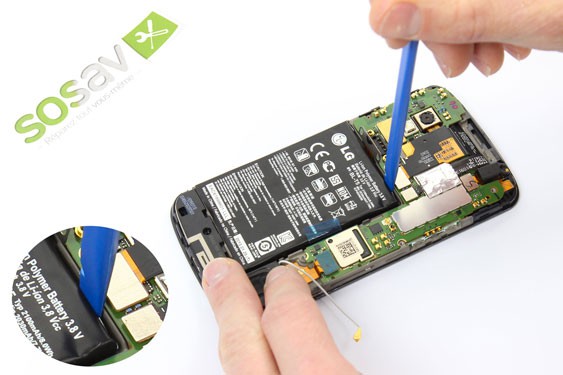 Guide photos remplacement batterie Nexus 4 (Etape 12 - image 1)