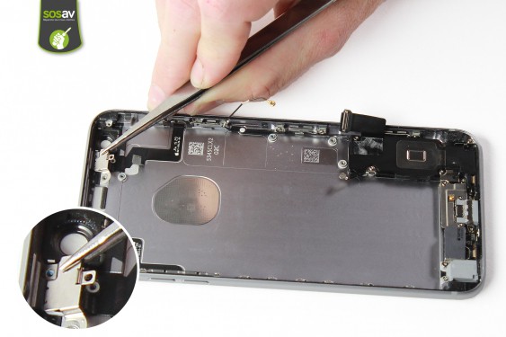 Guide photos remplacement nappe power / flash / micro externe iPhone 6S Plus (Etape 41 - image 2)
