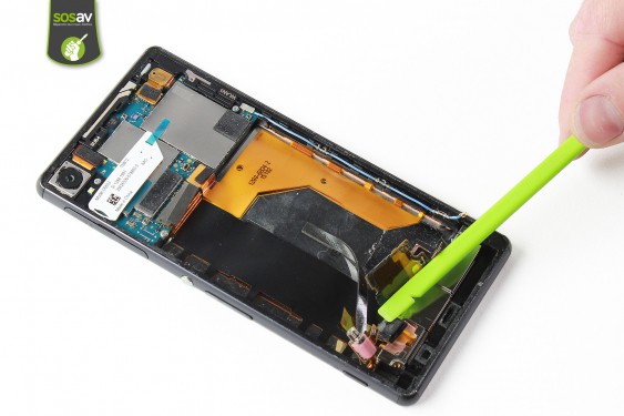 Guide photos remplacement nappe power / volume / micro Xperia Z3 (Etape 26 - image 4)