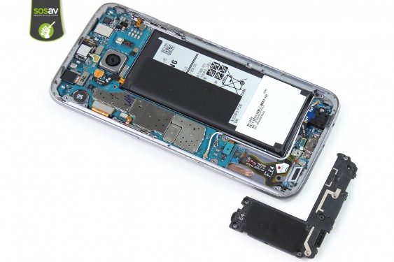 Guide photos remplacement haut-parleur externe Samsung Galaxy S7 Edge (Etape 14 - image 1)