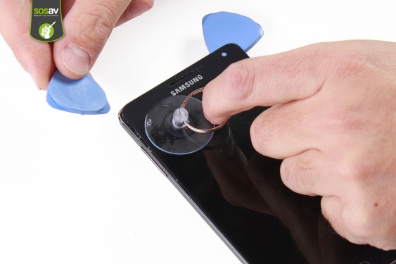 Guide photos remplacement haut-parleur interne Samsung Galaxy A7 (Etape 7 - image 1)