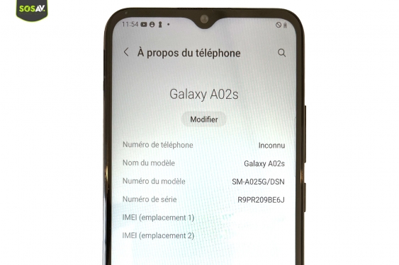 Guide photos remplacement batterie Galaxy A02s (Etape 1 - image 1)