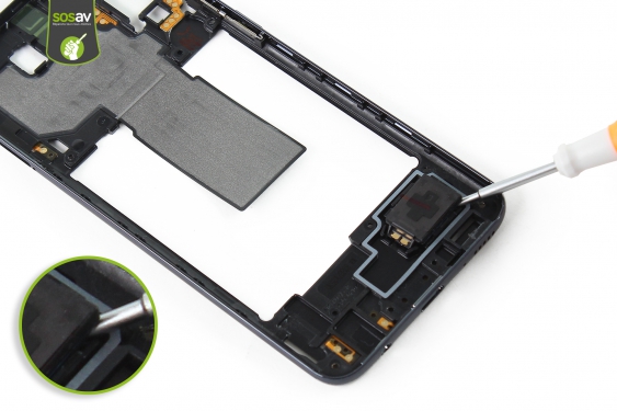 Guide photos remplacement châssis / haut-parleur externe Galaxy A40 (Etape 18 - image 2)