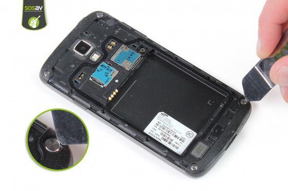 Guide photos remplacement lecteur sim et microsd Samsung Galaxy S4 Active (Etape 9 - image 2)