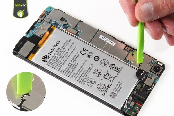 Guide photos remplacement batterie Huawei P8 (Etape 13 - image 1)