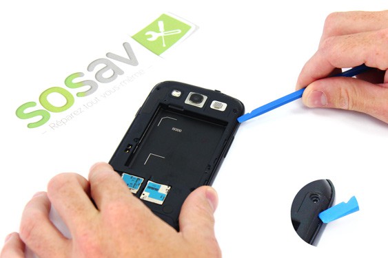 Guide photos remplacement bouton power Samsung Galaxy S3 (Etape 6 - image 1)