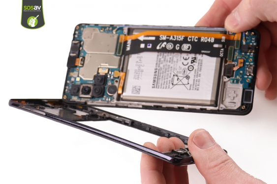 Guide photos remplacement nappe connecteur de charge Galaxy A31 (Etape 7 - image 3)