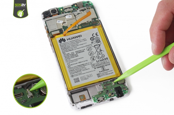 Guide photos remplacement vibreur Huawei P Smart (Etape 19 - image 1)