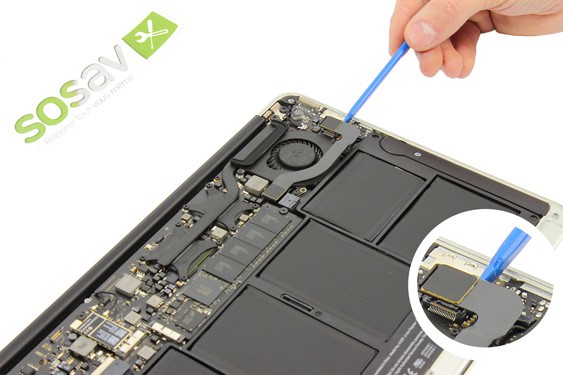 Guide photos remplacement nappe carte d'alimentation MacBook Air 11" Fin 2010 (EMC 2393) (Etape 4 - image 2)