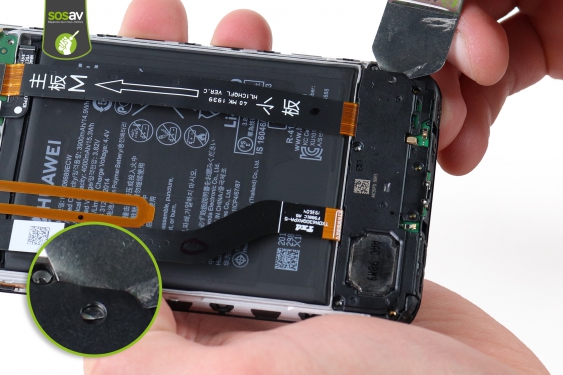 Guide photos remplacement connecteur de charge Huawei Y7 2019 (Etape 10 - image 2)
