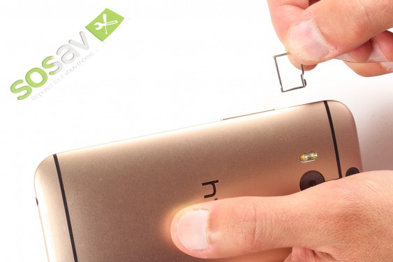 Guide photos remplacement tiroir carte microsd HTC one M8 (Etape 3 - image 3)