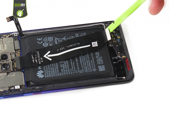 Guide photos remplacement nappe de liaison connecteur de charge Huawei Mate 20 (Etape 12 - image 4)
