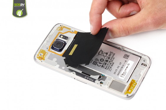 Guide photos remplacement bouton power Samsung Galaxy S6 (Etape 6 - image 3)