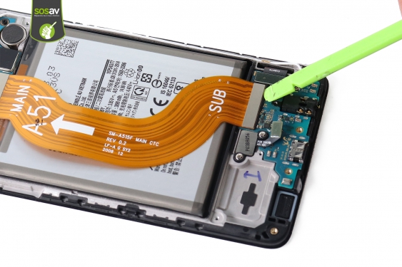 Guide photos remplacement connecteur de charge Galaxy A51 (Etape 10 - image 1)