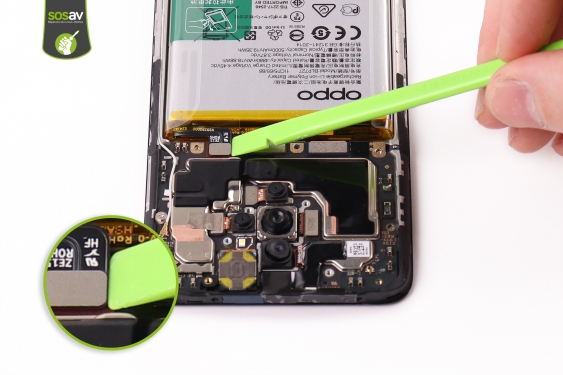 Guide photos remplacement nappe connecteur de charge Oppo A9 (2020) (Etape 19 - image 1)