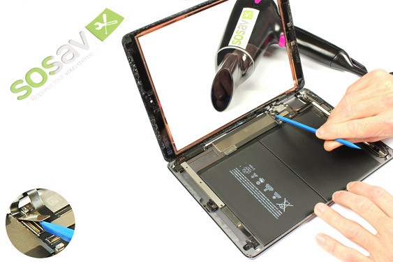 Guide photos remplacement vitre tactile iPad Air 1 WiFi (Etape 13 - image 2)