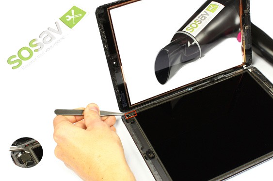 Guide photos remplacement vitre tactile iPad Air 1 WiFi (Etape 8 - image 1)