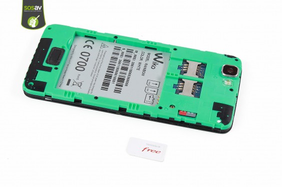 Guide photos remplacement carte sim Wiko Rainbow 4G (Etape 6 - image 1)