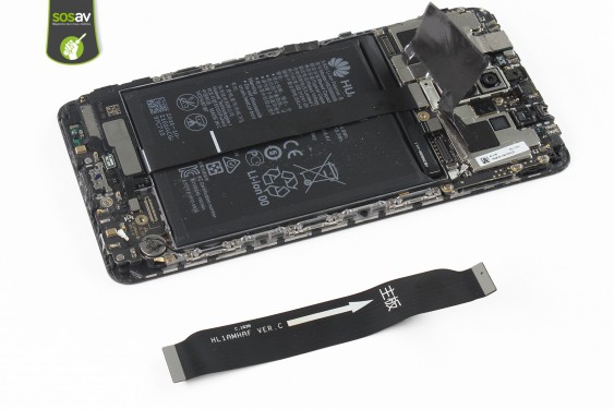 Guide photos remplacement nappe de liaison du connecteur de charge Huawei Mate 9 (Etape 15 - image 1)