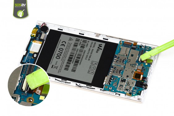 Guide photos remplacement nappe du connecteur de charge Wiko Ridge Fab 4G (Etape 10 - image 2)