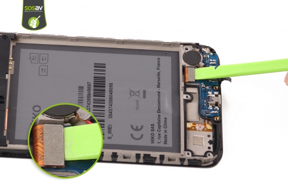 Guide photos remplacement connecteur de charge Wiko Y62 (Etape 8 - image 3)