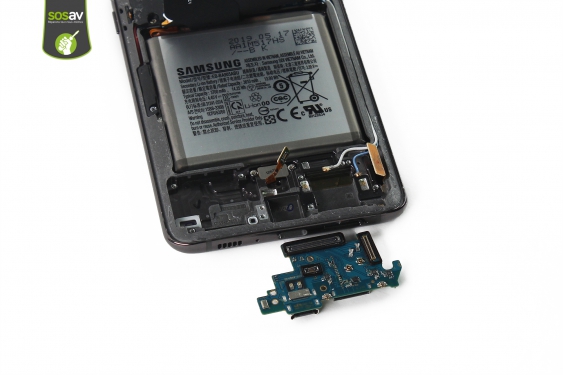 Guide photos remplacement connecteur de charge + lecteur sim Galaxy A80 (Etape 14 - image 1)