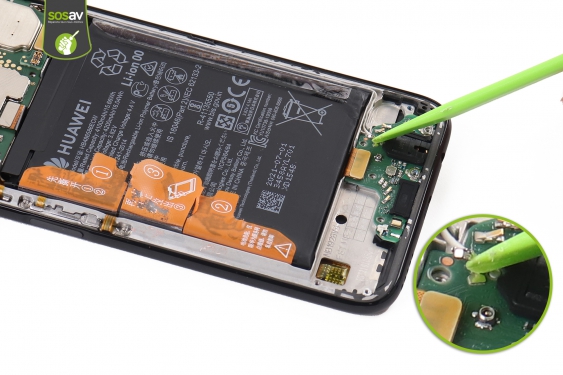 Guide photos remplacement connecteur de charge / jack Huawei P40 Lite (Etape 12 - image 2)