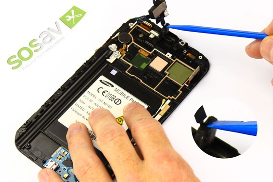 Guide photos remplacement prise jack + haut-parleur interne  (Etape 21 - image 3)