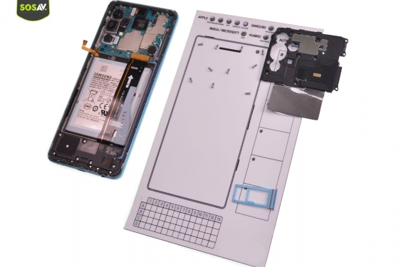 Guide photos remplacement batterie Galaxy A52 (Etape 4 - image 4)