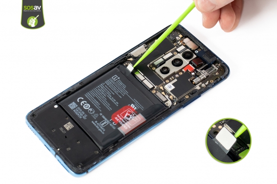 Guide photos remplacement nappes de liaison connecteur de charge OnePlus 7T Pro (Etape 12 - image 2)