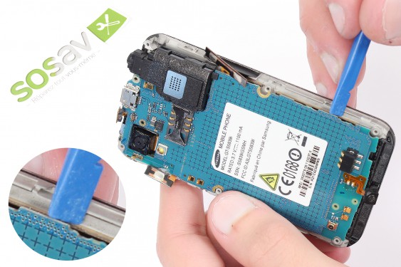 Guide photos remplacement bloc haut parleur externe/prise jack Samsung Galaxy Ace (Etape 15 - image 1)
