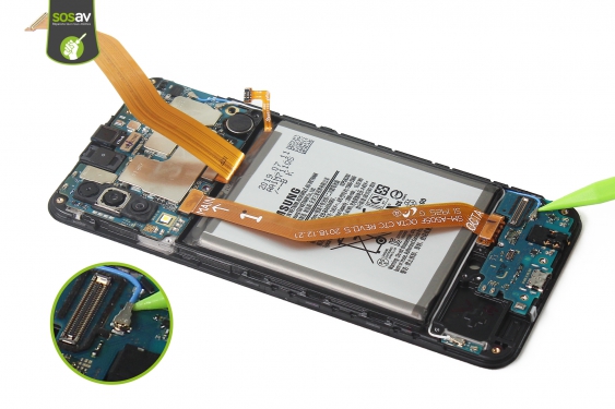 Guide photos remplacement câbles d'interconnexion Galaxy A50 (Etape 18 - image 1)