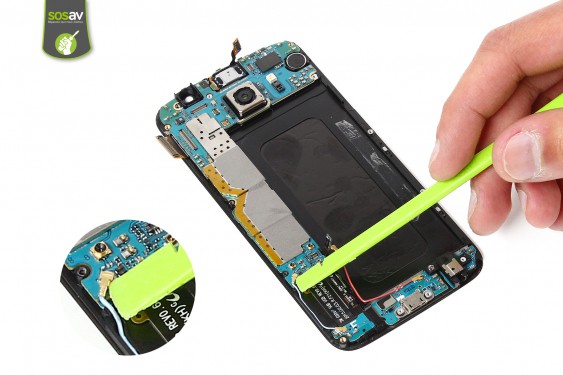 Guide photos remplacement haut-parleur interne/led infrarouge Samsung Galaxy S6 (Etape 14 - image 1)