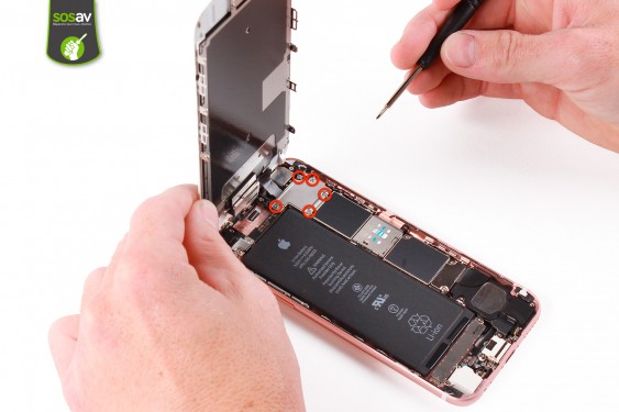 Guide photos remplacement nappe power, vibreur, volume, flash et micro externe iPhone 6S (Etape 4 - image 1)