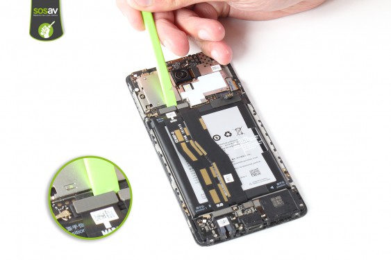 Guide photos remplacement nappe de liaison du connecteur de charge OnePlus 3 (Etape 11 - image 1)